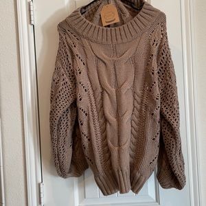 Kori off the shoulder oversized sweater